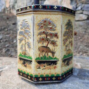 💫 2 for $30 💫 Peek Frean 1950's Antelope Gazelle Biscuit Tin